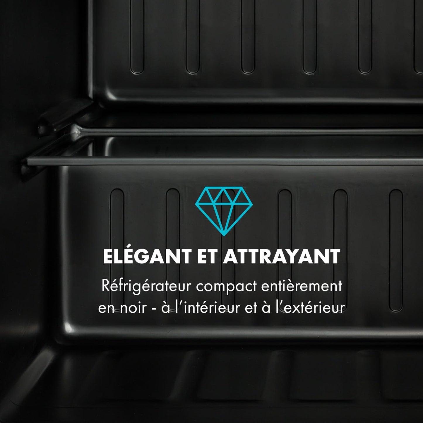 Mini Frigo De Chambre Pour Boissons, Petit Frigo Silencieux, Mini Bar Intérieur, Bières, Petit Refrigerateur Camping, Bureau, Bac À Glacons, Dégivrage Manuel, Frigo Cosmetique, 0-10°C, 46L