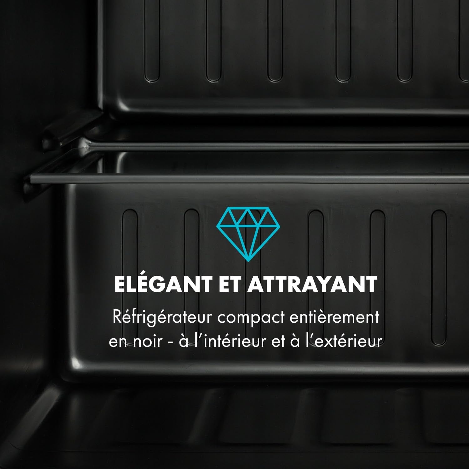 Mini Frigo De Chambre Pour Boissons, Petit Frigo Silencieux, Mini Bar Intérieur, Bières, Petit Refrigerateur Camping, Bureau, Bac À Glacons, Dégivrage Manuel, Frigo Cosmetique, 0-10°C, 46L