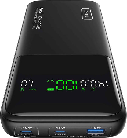 Batterie Externe Pour Ordinateur, Petit 140W 27000Mah USB C Power Bank | Autorisé En Avion, Câble USB C, Batterie Portable Charge Rapide Avec Macbook, Steam Deck, Iphone 17 Samsung Ipad Etc