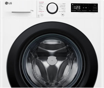 AI DD F4R3011NSWB Machine À Laver Classe a -10%, Charge Avant Série R3, Machine À Laver 11Kg, 1400 Tours, Aiwash, Lavage À La Vapeur, Moteur Direct Drive, Smart Diagnosis, Comptoir, Blanc