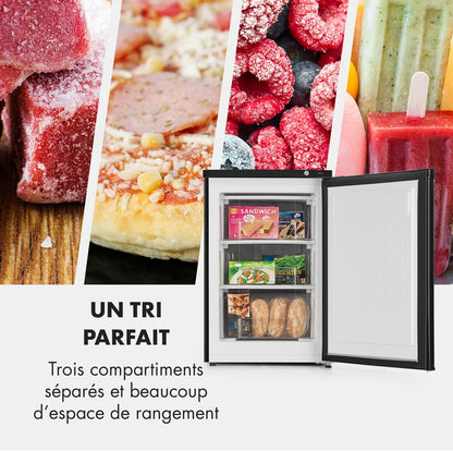 Mini Congelateur Armoire, Petit Congélateur Pour La Chambre Et La Maison, Mini Congélateur 80L, Congelateur Taille Compact Avec Etagères, Econome En Energie, Appareil À Glaçons Et Grattoir
