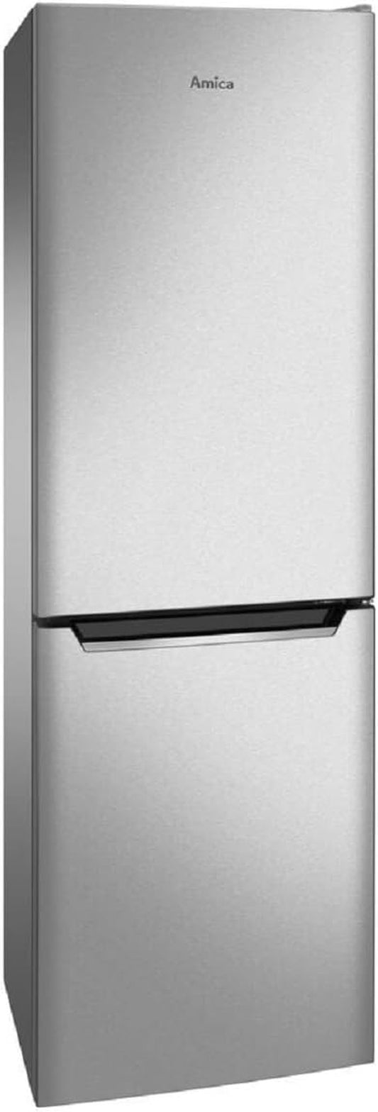Amica KGCL 384 155-1 E Réfrigérateur-Congélateur Autoportante 157 L Acier Inoxydable