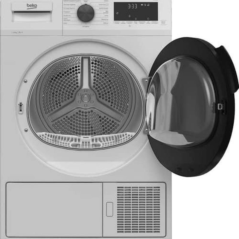 S�CHE-LINGE FRONTAL POMPE � CHALEUR 8KG CLASSE A+++ BLANC