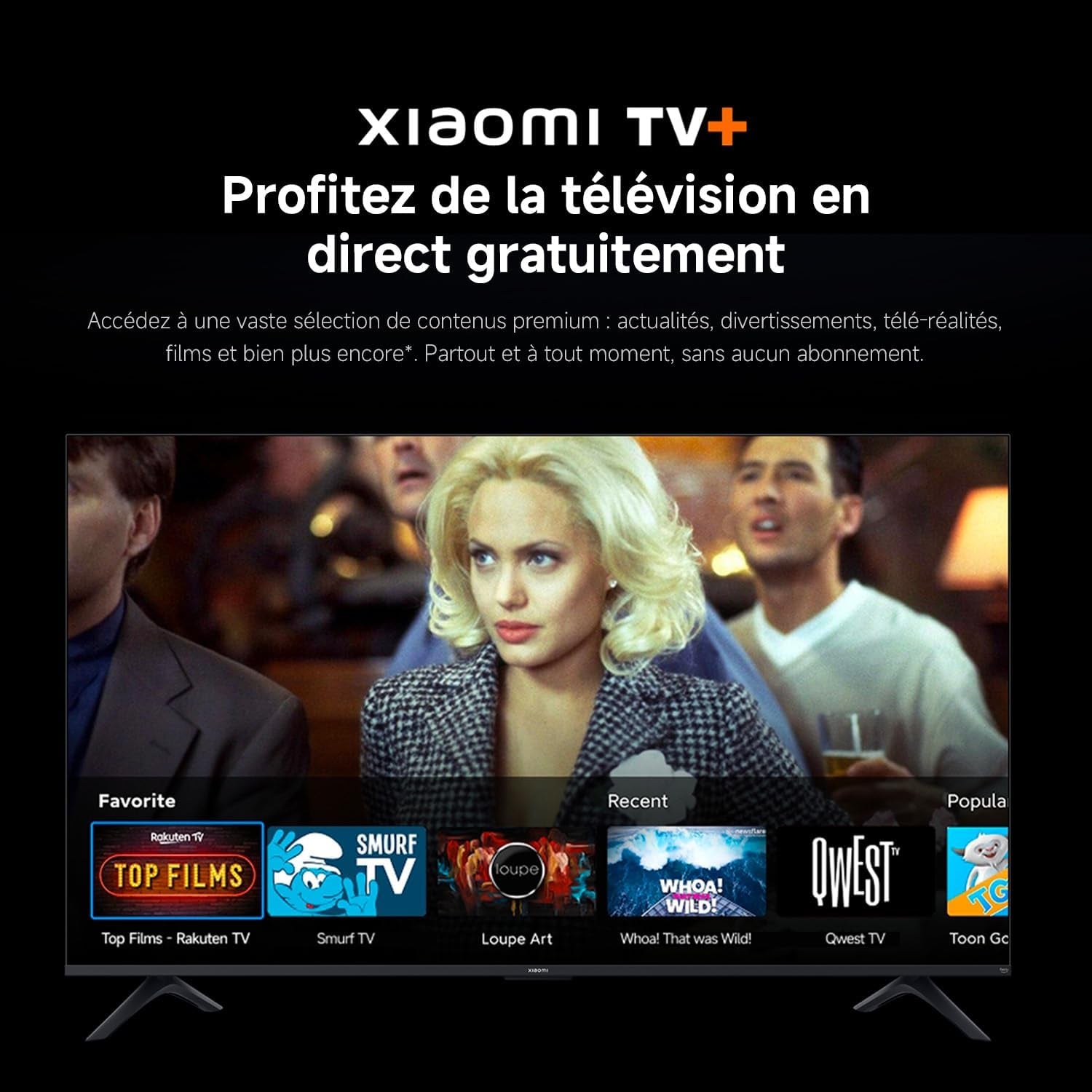 XIAOMI 32 Inch F TV, HD, Smart TV, Contrôle Vocal Alexa, Dolby Audio, DTS Virtual:X, DTS-HD, Airplay Compatible