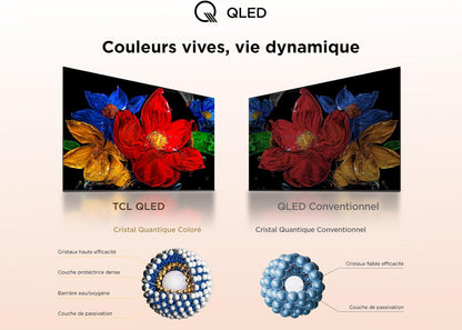 TCL 43SF560 43 Pouces Full HD Smart QLED Direct LED SF560 Avec Fire TV Et Télécommande Vocale Alexa