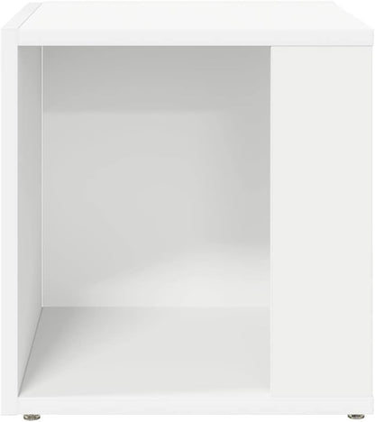 Table D'Appoint Table Basse Table De Canapé Bout De Canapé Armoire D'Angle Salle De Séjour Salon Intérieur Blanc 33X33X34,5 Cm Aggloméré