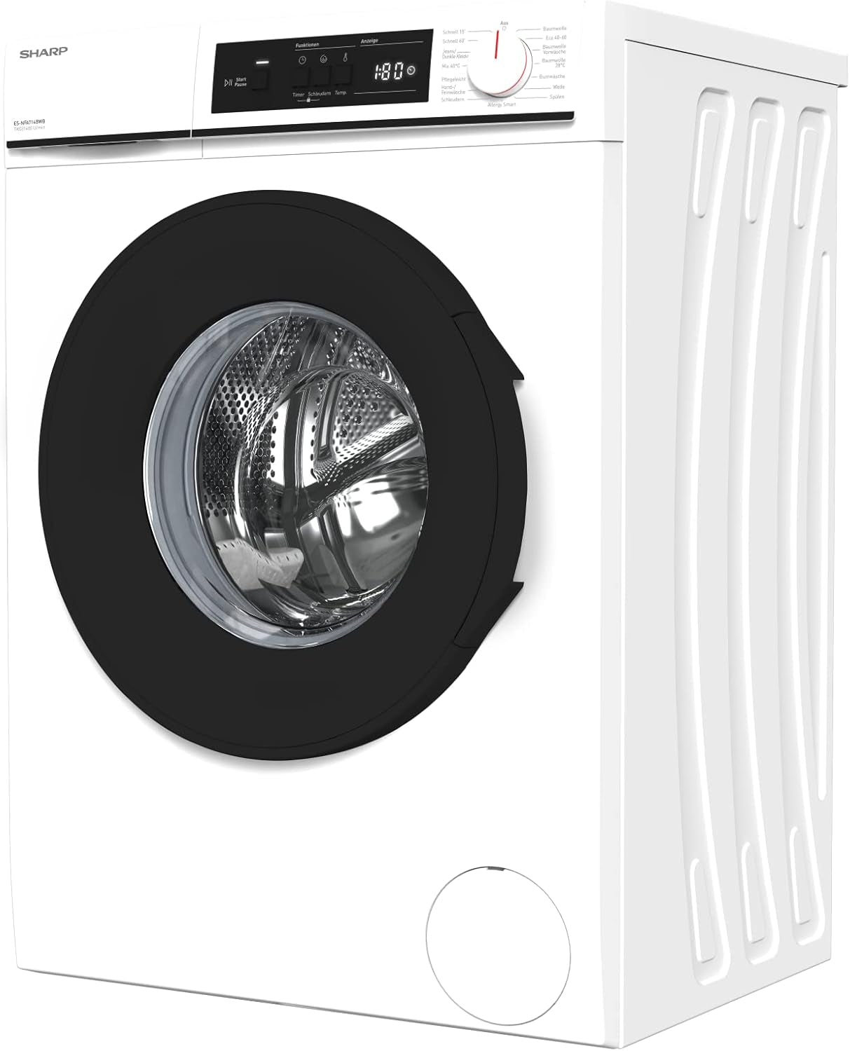 ES-NFA714BWB-DE Machine À Laver À Chargement Frontal/B / 7 Kg / 1400 Tr/Min/Advanced Inverter Motor/Allergy Smart / 15 Programmes Avec Programme Court Aquastop/Blanc