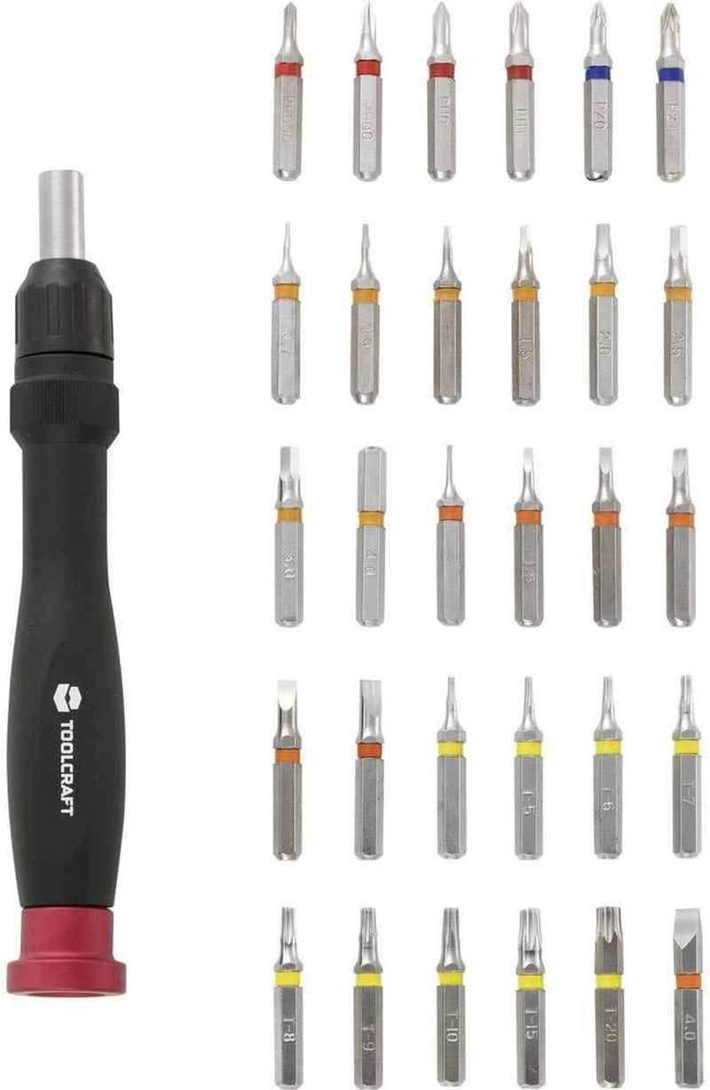 809204 Jeu D'Embouts 31 Pièces Vis À Fente, Cruciforme Phillips, Vis Pozidriv, 6 Pans Intérieurs, TORX® Intér
