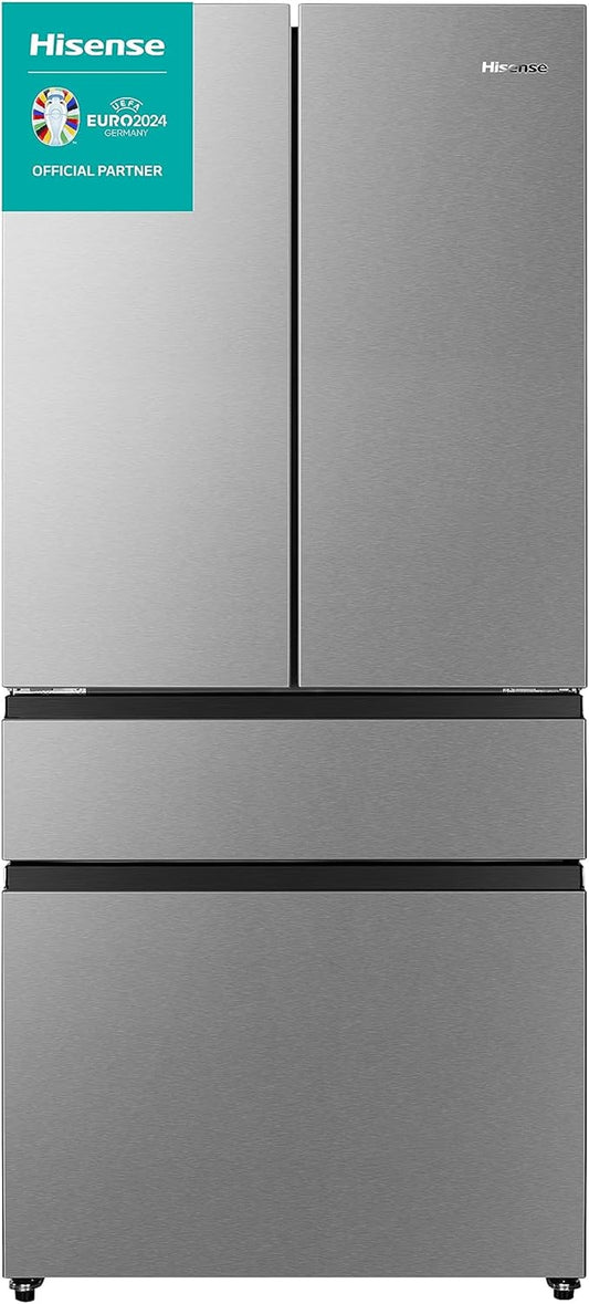 Hisense RF540N4SBI2 Réfrigérateur Congélateur À Porte Française, Nofrostplus, Compresseur Inverter, Convertactive, Crispzone, 181,7 Cm, Partie Réfrigérateur 302 L, Partie Congélateur 178 L, 40 Db, 310