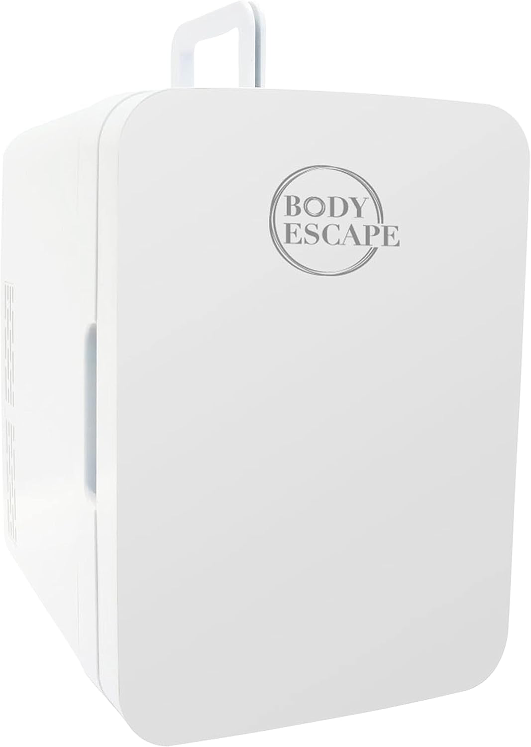 Body Escape Mini Réfrigérateur Pour Soins De La Peau Et Maquillage - Mini Réfrigérateurs Beauté À Porte En Verre - Réfrigérateur Portable, Compact, Et Silencieux Pour Le Maquillage - 10L - Blanc