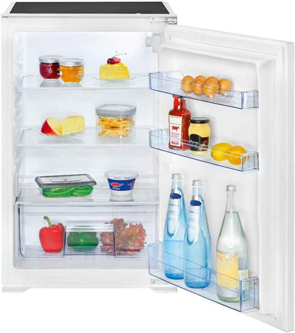 Réfrigérateur Encastrable 129 L VSE 7809, Éclairage LED, Blanc | Éclairage LED, Contrôle Température 0-8 °C, Dégivrage Automatique, 3 Étagères En Verre