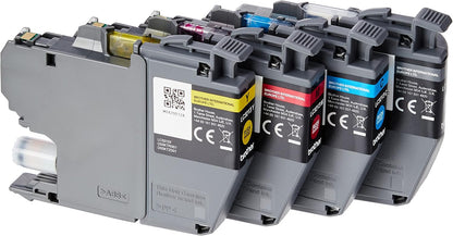 Brother Lc3213Val Cartouche D'Encre – Cyan/Magenta/Jaune/Noir | Noir/Cyan/Magenta/Jaune, Multi-Pack, Haut Rendement, Comprend 4 Cartouches Jet D'Encre, Fournitures Authentiques Brother