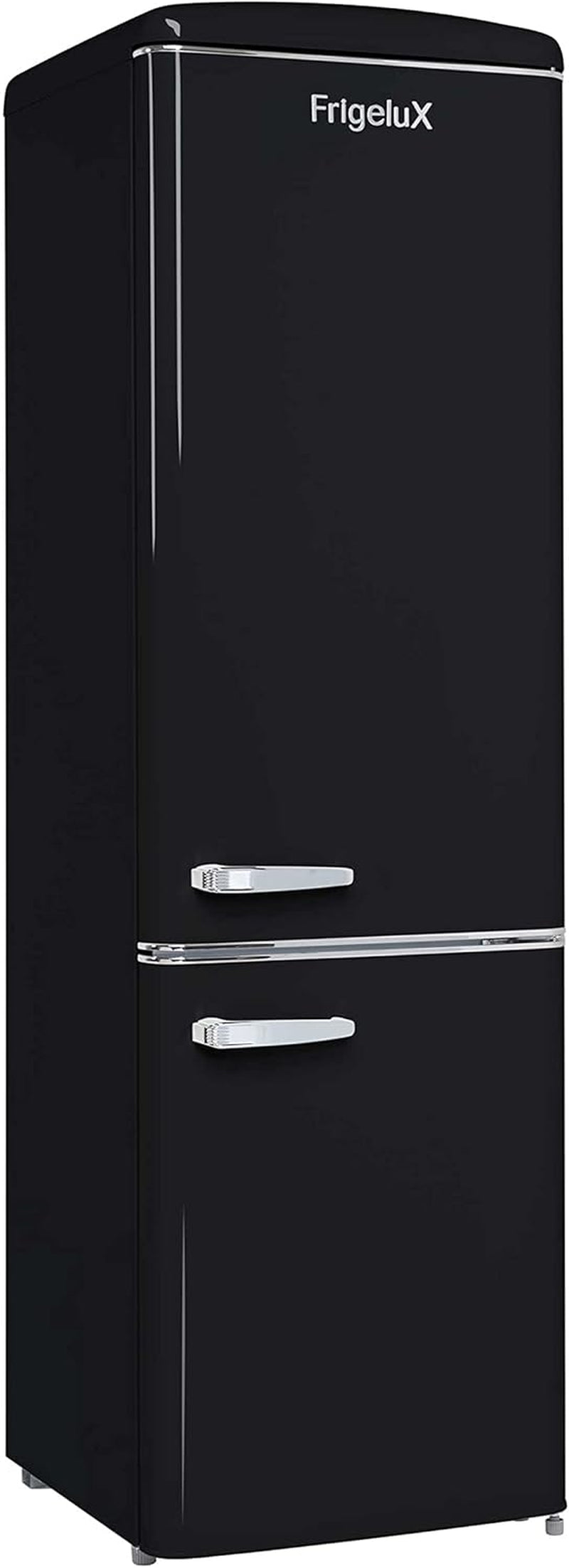 - Réfrigérateur Combiné Rétro CB255RNA++ - Réfrigérateur Congélateur 2 Portes - 255L Dont Congélateur 63L - Dégivrage Automatique, Pose Libre, Style Vintage - Noir