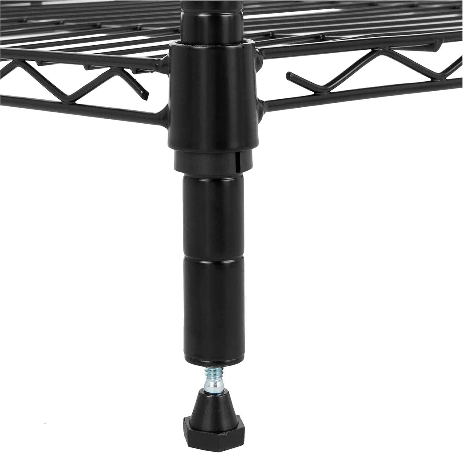 Meuble De Rangement Réglable À 5 Étagères, Noire, 40.6 X 40.6 X 137.2 Cm (P X L X H)