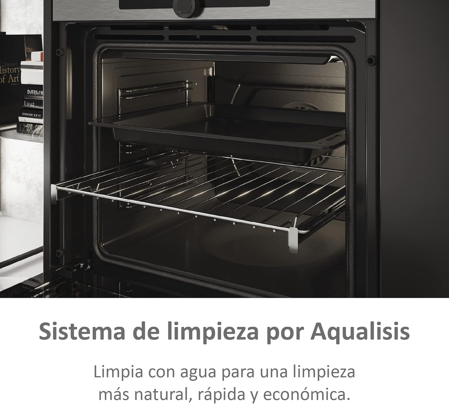 HWO60SM2F3BH Four Encastrable I-Turn Series 2 - 70L, Multi-Level, 11 Fonctions, Nettoyage Aqualisis, Connectivité Wi-Fi Et Bluetooth, Commande Rotative, Noir, Classe A+