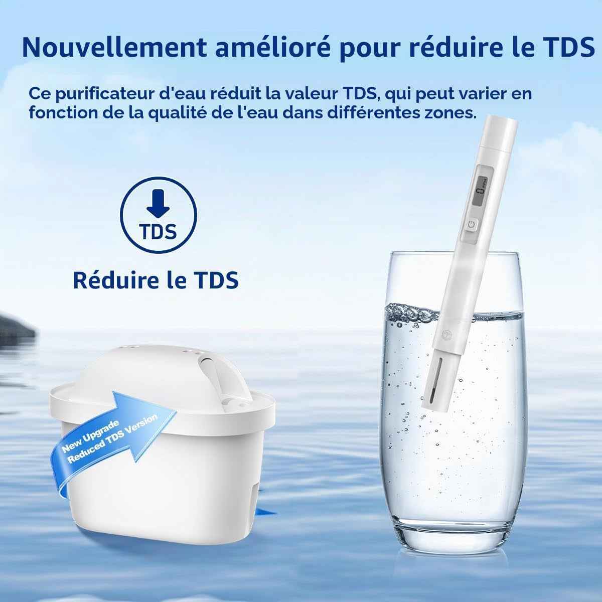 Filtre À Eau De Rechange Pour Bouilloire Brita® Marella® - Cartouches Filtrantes À Eau Compatibles Avec Maxtra+® plus Maxtra Pro® All-In-1, Réduit Les TDS, Les Impuretés (12)