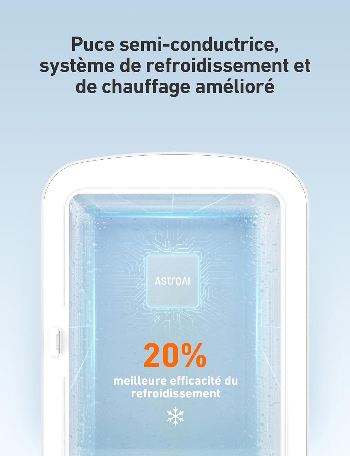 Mini Frigo De Chambre, Mini Réfrigérateur Voiture Portatif 4L 12V/220V, Glacière Électrique Chaud/Froid 0-66°C, Cadeau Femme Homme Garantie 3 Ans (Black)