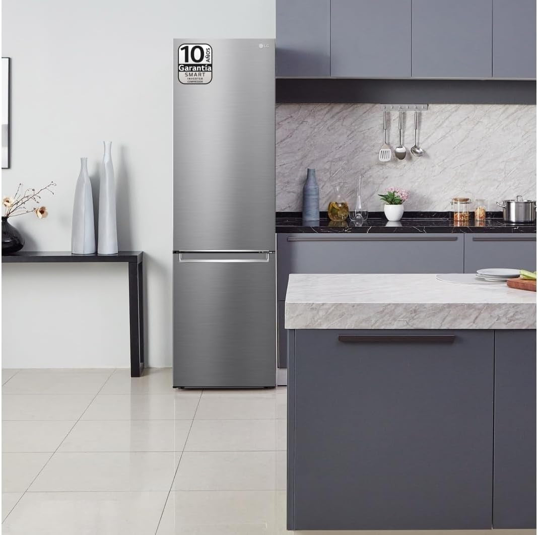 GBB71PZVCN1 Réfrigérateur Combi Door Cooling+ Réfrigérateur Et Congélateur 2 Portes Série 700 Classe C Capacité 374L 1.86 Inox Anti-Traces De Doigts