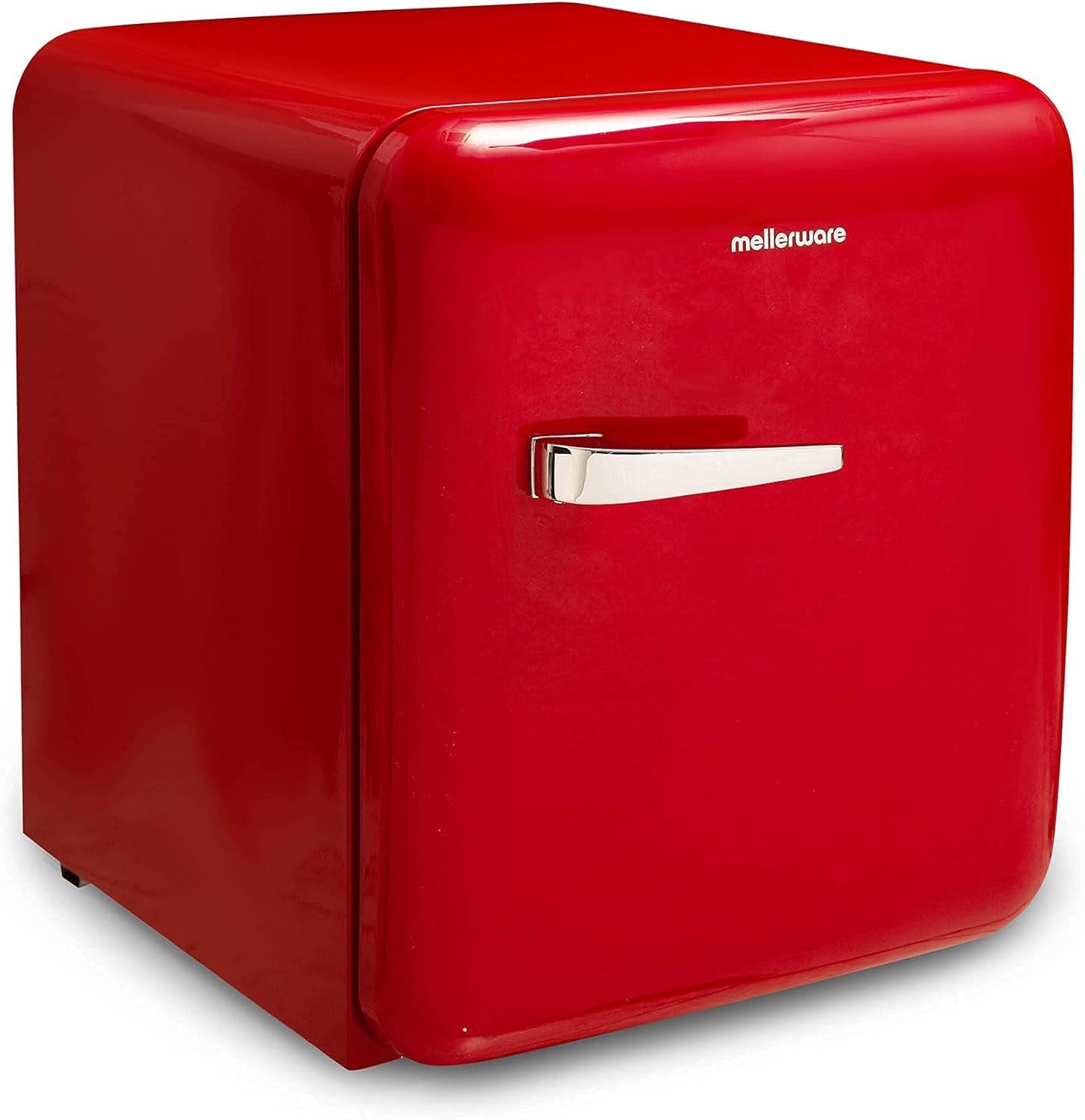 - Mini Réfrigérateur Freezy | Classe A+ | Température Réglable | Design Vintage Américain | Petit Réfrigérateur À Porte Unique | 2 Compartiments + 1 Vertical Eau Ou Vin | Rouge