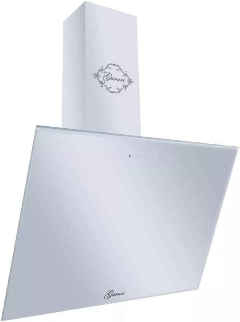 Hotte Murale 80 Cm  286 WH 8 Pr/Hotte Aspirante Verre Blanc/Hotte Inclinée 1000 M³/H Avec Télécommande/Classe a /