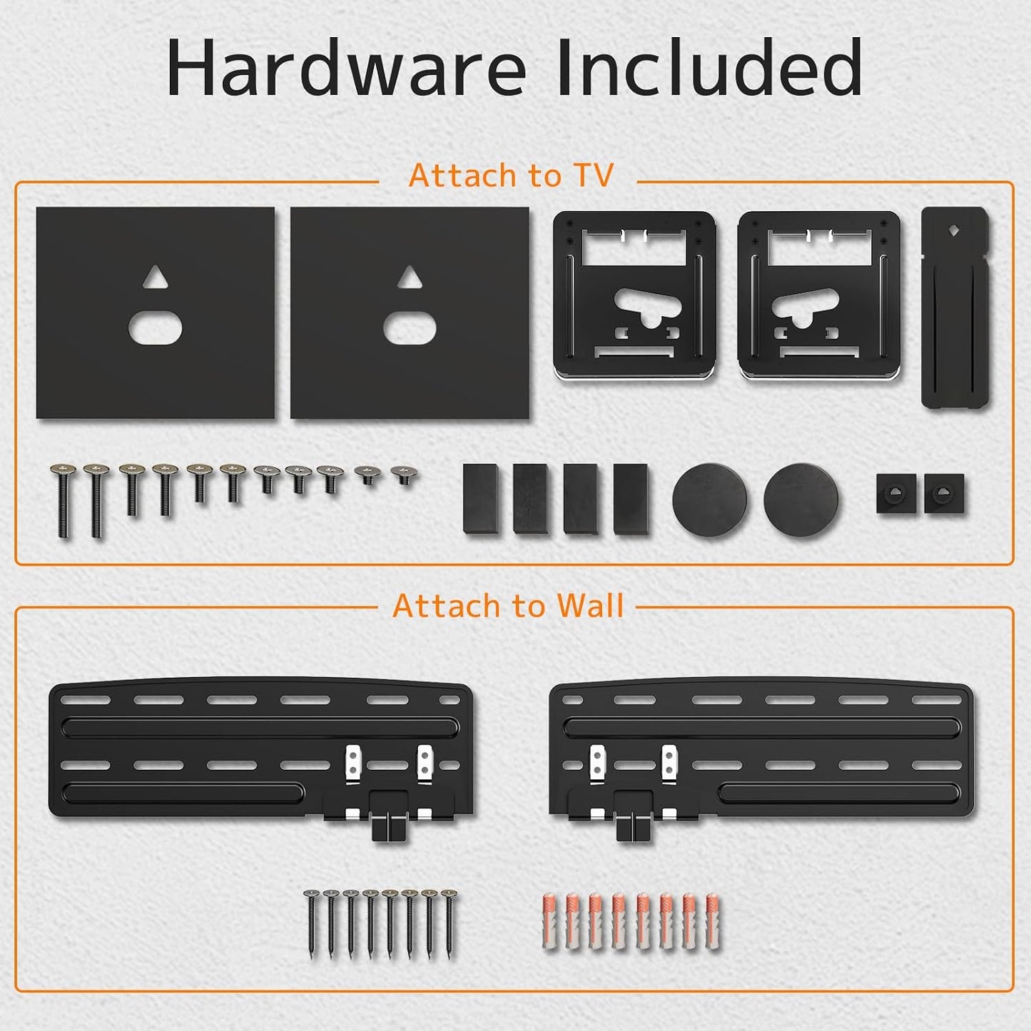 Support Mural Fixe Pour 2021 Samsung TV, Micro Gap Support Mural TV Pour Téléviseurs 43-85 Pouces Neo QLED, QLED and Crystal UHD Avec Capacité Max De 60Kg VESA Max De 1700X800Mm