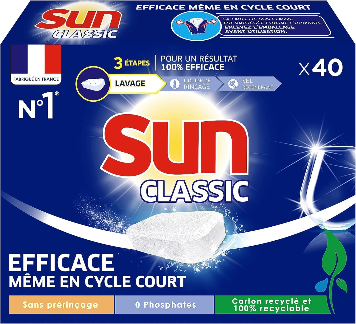 - Pastilles Lave-Vaisselle Classic - 280 Tablettes - Efficace Même En Cycle Court - + De 3 Mois De Lavages - Fabriqué En France (Lot Promo De 7X40)