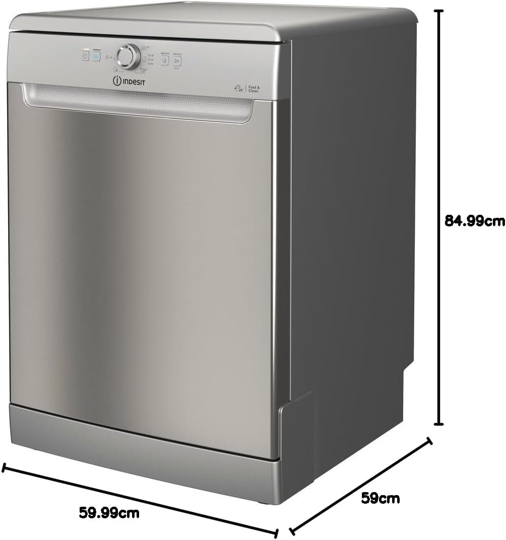 INDESIT - DFE1B19X - Lave-Vaisselle Posable 14 Couverts 49Db 12L A+ Inox
