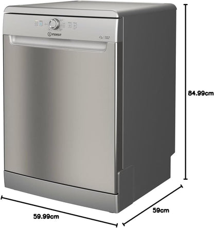 INDESIT - DFE1B19X - Lave-Vaisselle Posable 14 Couverts 49Db 12L A+ Inox