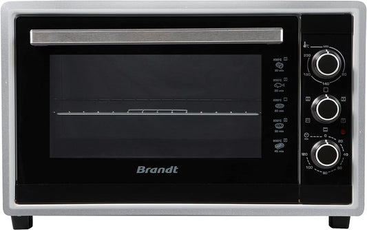 FC4200MS - Mini Four - 42L - Multifonction -240°C - 5 Positions De Cuisson - Porte Double Vitre - Accessoires : Lèchefrites, Grille, Pince Pour Récupérer Les Plats, Tournebroche -1800W - Silver