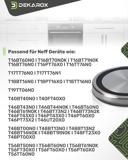 DEKAROX Bouton Rotatif Twistpad Magnétique 50 Mm De Diamètre Pour Neff 10004928 Pour Plaque De Cuisson À Induction, Four