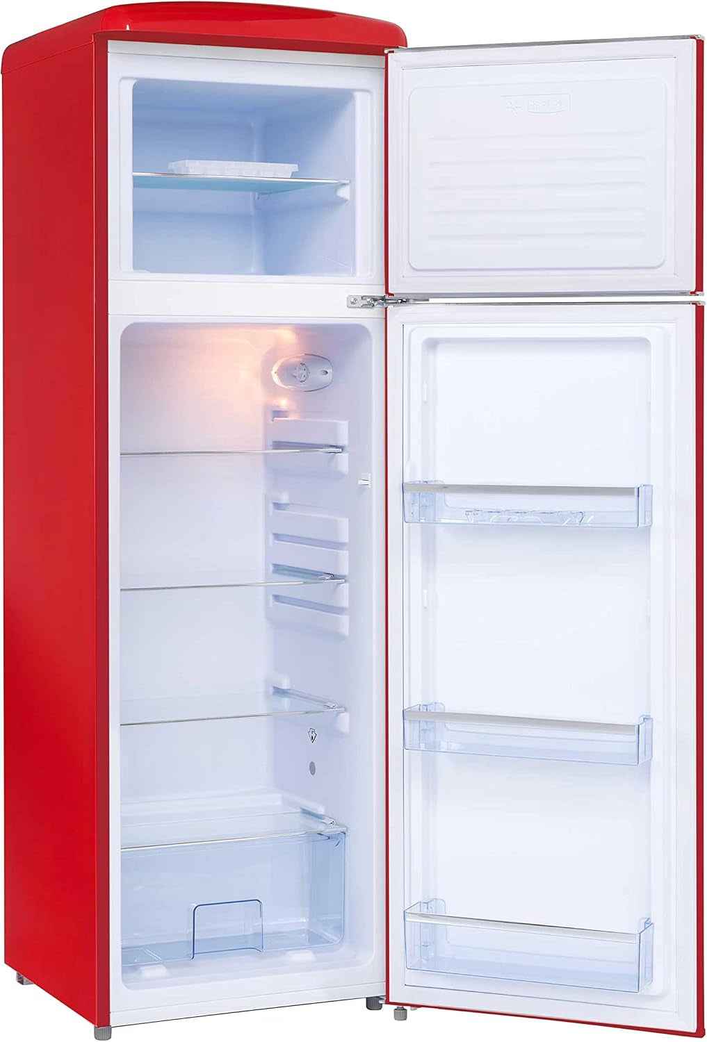 Réfrigérateur Retro Vintage Rouge 2 Portes RFDP246RRA++ 245L