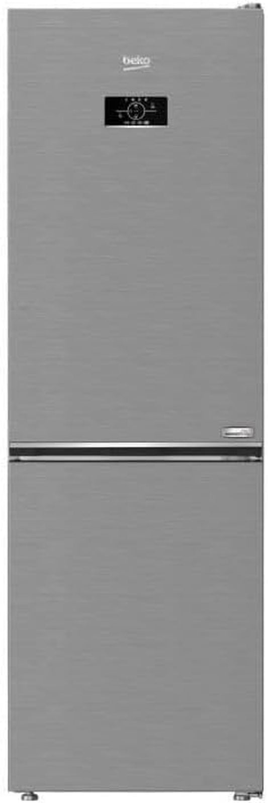 Congelateur Armoire Réfrigérateur Combiné BEKO - B3RCNE364HXB - 316 Litres - L66 Cm - Métal Brossé- 37 Db