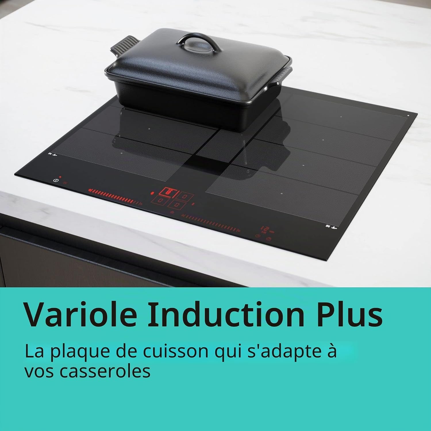 Siemens Iq700 Noir, Acier Inoxydable Intégré (Placement) Plaque Avec Zone À Induction 4 Zone(S)