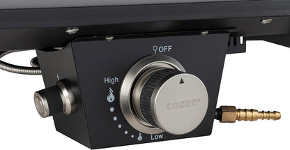 13" Four À Pizza À Gaz Portable Avec Thermomètre Intégré - Cuisson Parfaite, Black