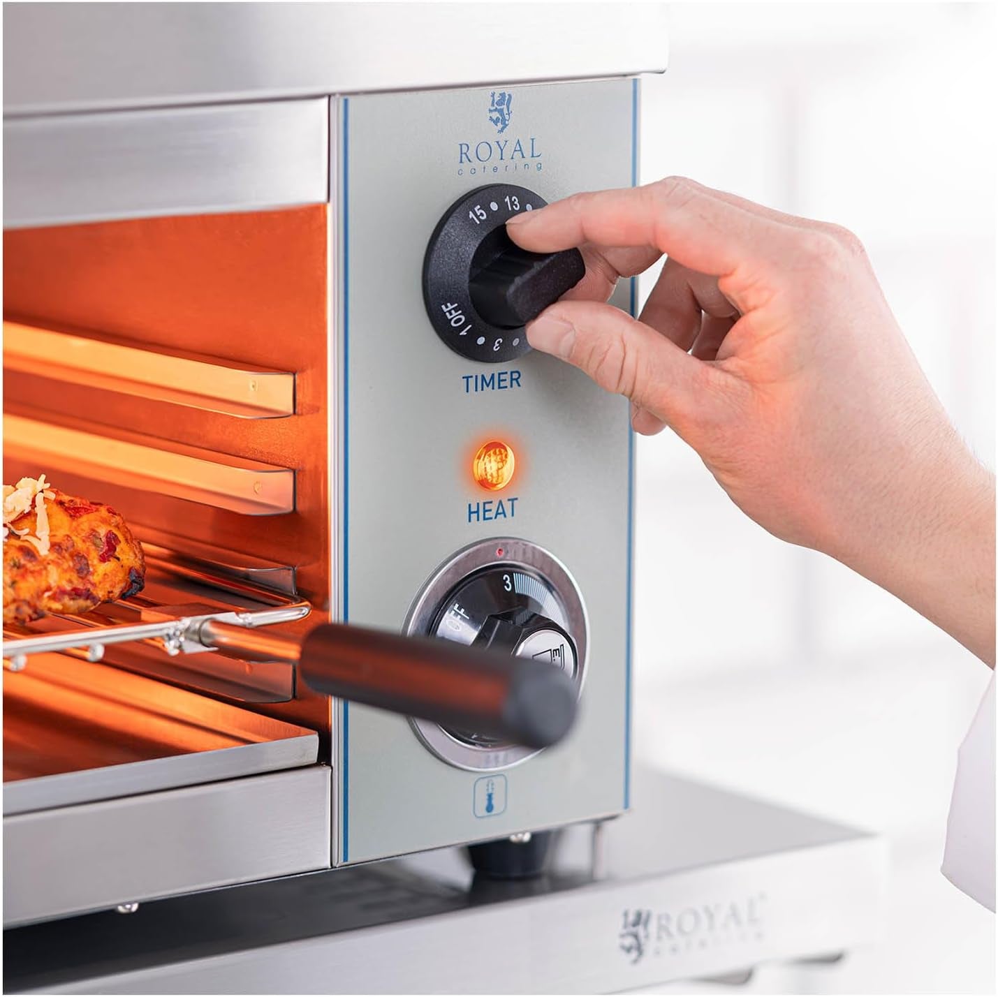 Salamandre Toaster Electrique Grill Cuisine RCES-2000-EGO (2.000 W, 32 X 61 X 28,50 Cm, 1 Élément Chauffant Infrarouge)