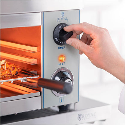 Salamandre Toaster Electrique Grill Cuisine RCES-2000-EGO (2.000 W, 32 X 61 X 28,50 Cm, 1 Élément Chauffant Infrarouge)