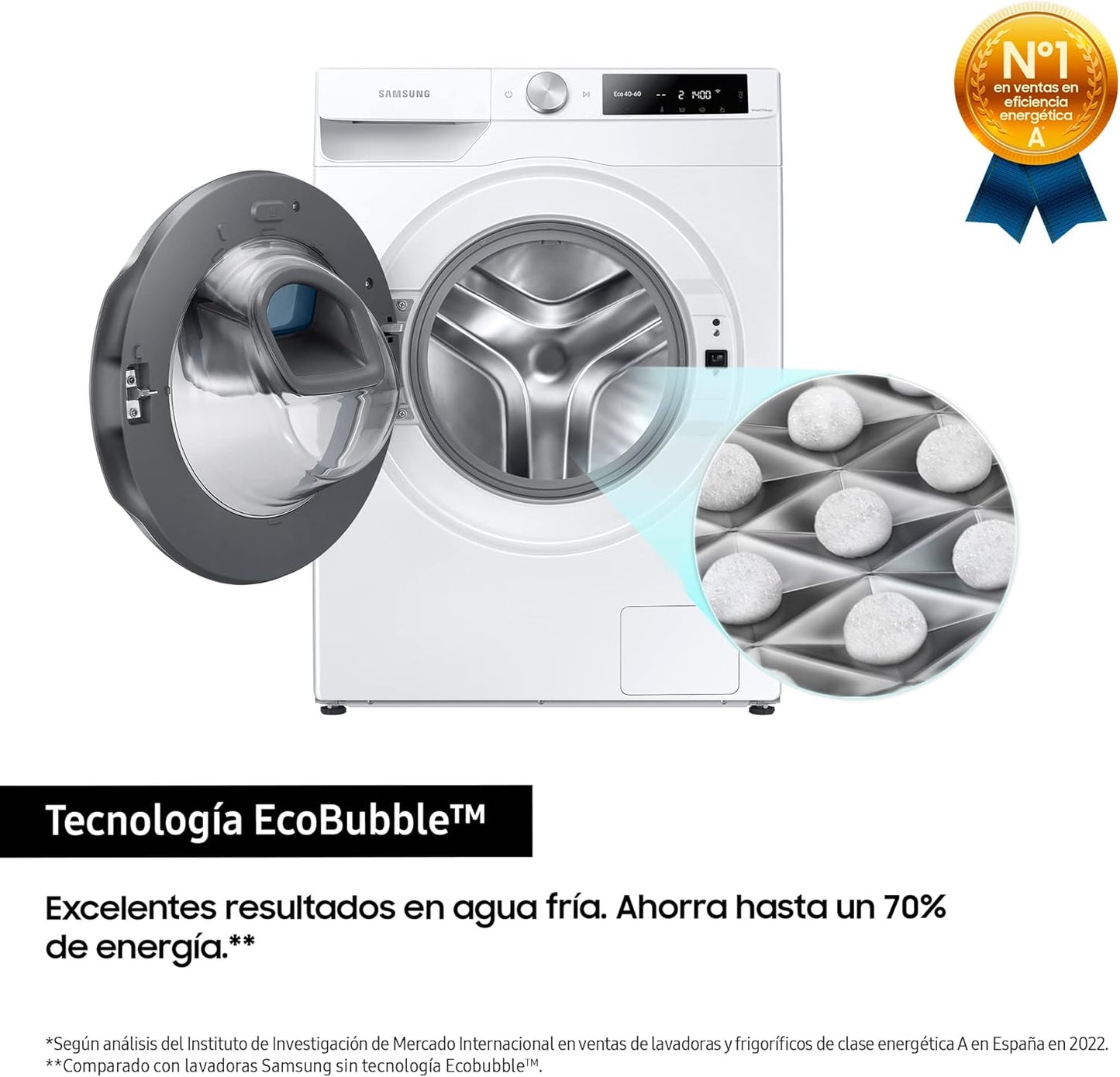 WW90T684DLE/S3 Machine À Laver Addwash Série 6 Avec Technologie Ecobubble, Digital Inverter Et Intelligence Artificielle Blanc 9 Kg