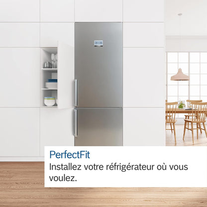 KGN36VLDT Série 4 Réfrigérateur Combiné Pose-Libre - 321 L - 186 X 60 (H X L) - Inox