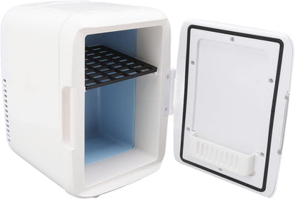 Mini Frigo 4L Pour Chambre - 12V Grande Capacité Réfrigérateurs Portatifs Glacière Et Réchauffeur Thermoélectriques Mini Congélateur Pour Dortoir, Bureau, Maison, Soins De La Peau, Maquillage