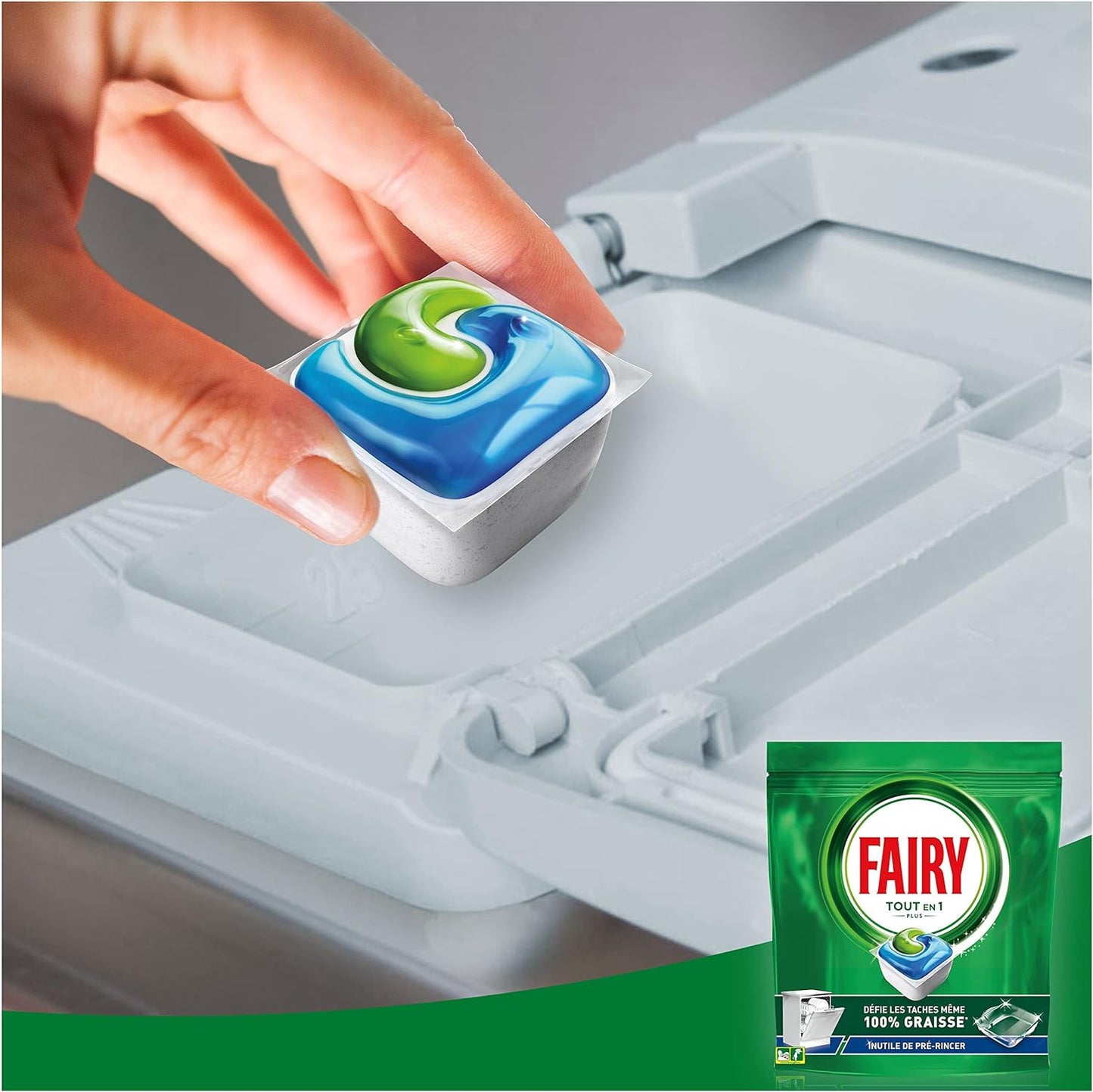 Original Tablettes Lave-Vaisselle All in One, Regular, 84 Capsules, Efficaces Même Sur La Graisse Incrustée, Protège Le Verre Et L'Argent