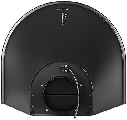 Noir - Hotte Aspirante Retro, Hotte De Cuisine, Acier Inoxydable, 60 Cm, 352 M3/H, Trois Niveaux De Puissance, Mode Evacuation & Recyclage, Noir Mat