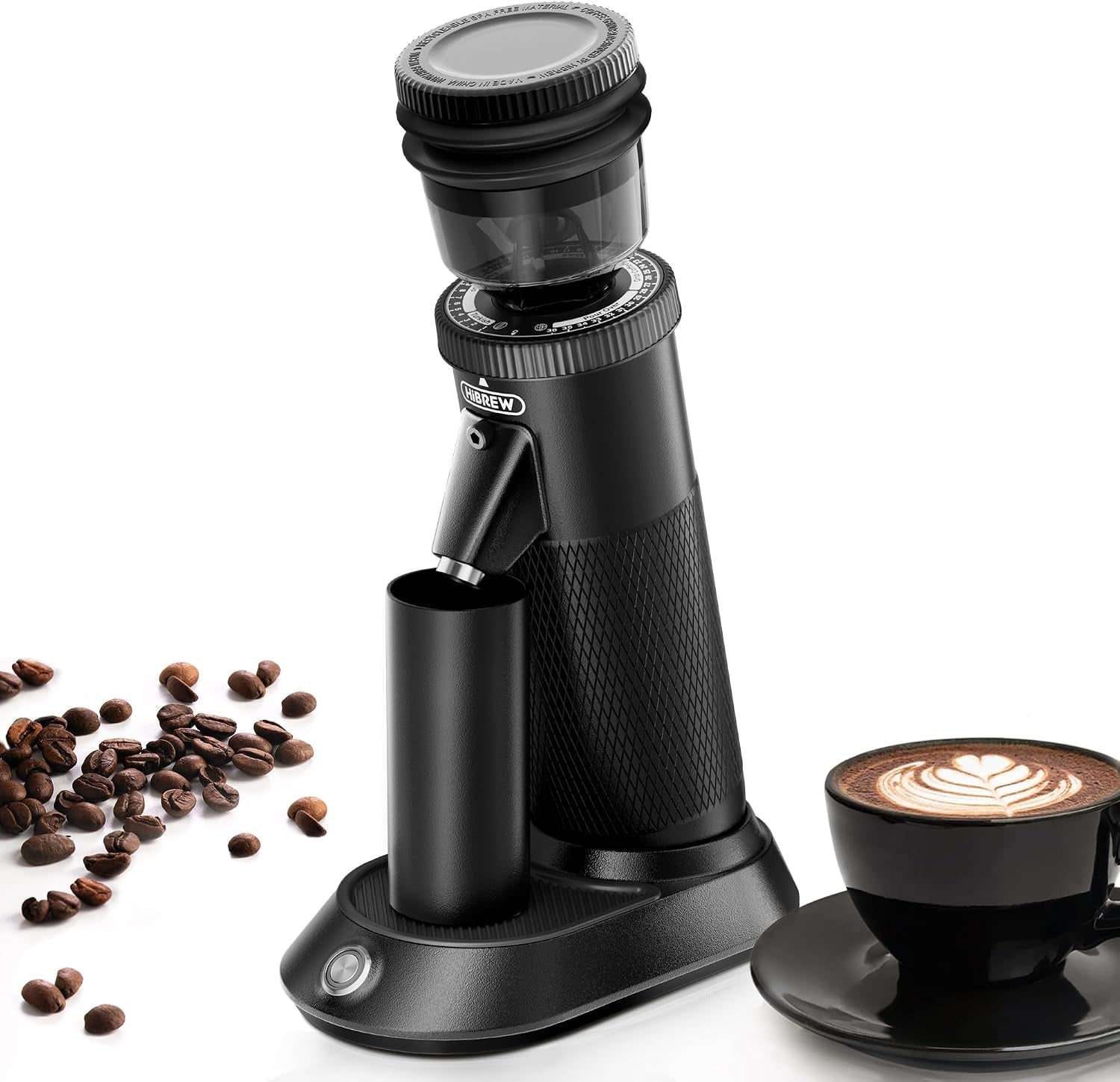 G5 Moulin À Café Électrique 36 Réglages Alliage Aluminium | Meule Conique 48Mm Double Vitesse. Capacité 50G. Anti-Statique Réduit Résidus. Mouture Uniforme