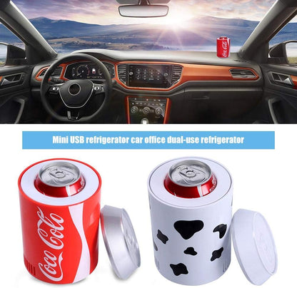 Réfrigérateur Portatif De Voiture, Réfrigérateur De Réfrigérateur De Mini USB De Coke Can, Réservoir De Refroidissement De Refroidisseur De Boisson Pour L'École De Chambre À Coucher De Bureau