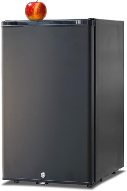 Frigo 12V 220V, 50L, Frigo 12V Camping Car, Frigo Caravane Avec Serrure Et Porte Réversible, Frigo Silencieux Pour Camping Voiture Chambre, Noir