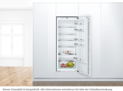 KIR51AFF0 Série 6 Réfrigérateur Encastré 140 X 56 Cm Niche 247 L Charnière Plate Made in Germany, Vitafresh plus 2 Fois plus De Fraîcheur Et Éclairage LED Uniforme