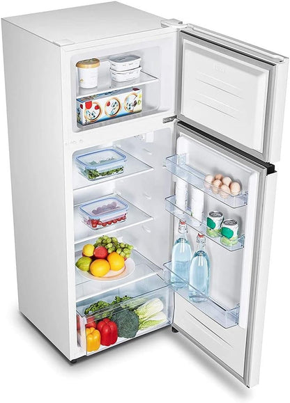 Hisense RT267D4AWF Réfrigérateur - Pose Libre, 206L, LED, 221 Kwh/An2 Portes, Blanc, Classe F