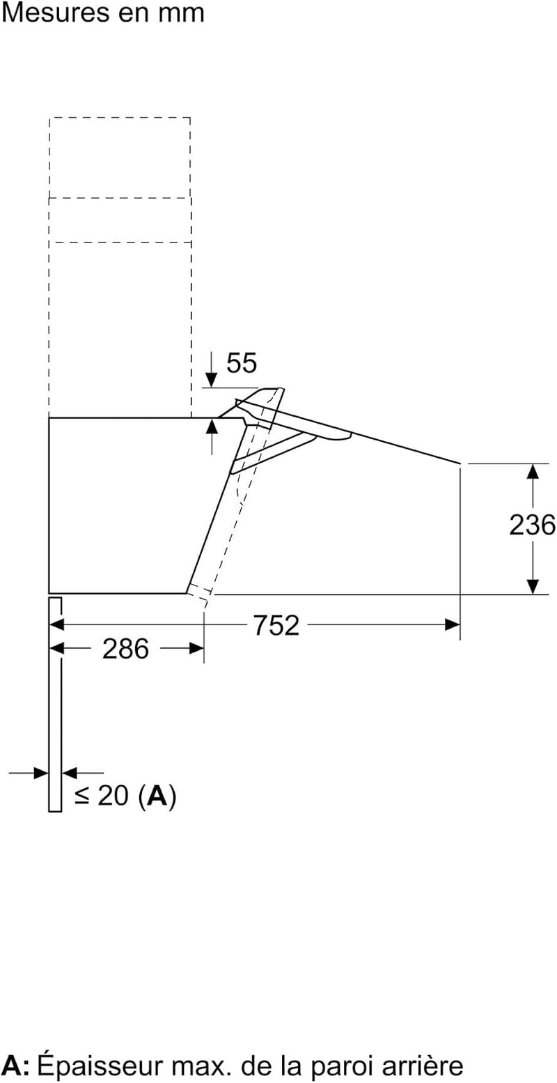 Bosch DWK87FN60 Série 4 - Hotte Murale, Température D'Éclairage | 80 Cm, Noir, Home Connect, Silentpowerdrive, Commande Vocale Avec Alexa