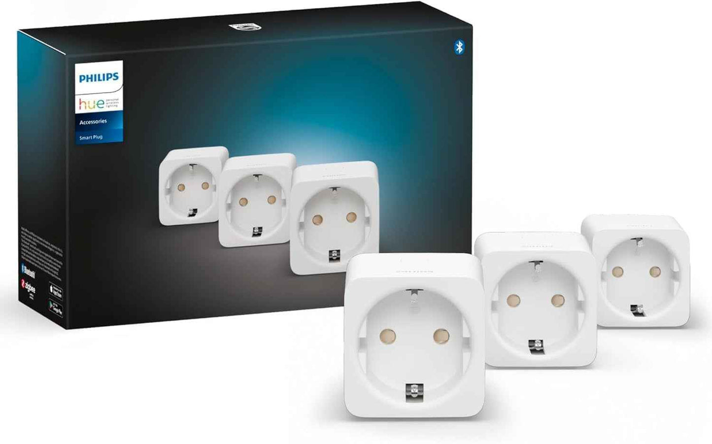 Philips Hue, Lot De 3 Prises Connectées, Fonctionne Avec Alexa, Google Et Apple Homekit