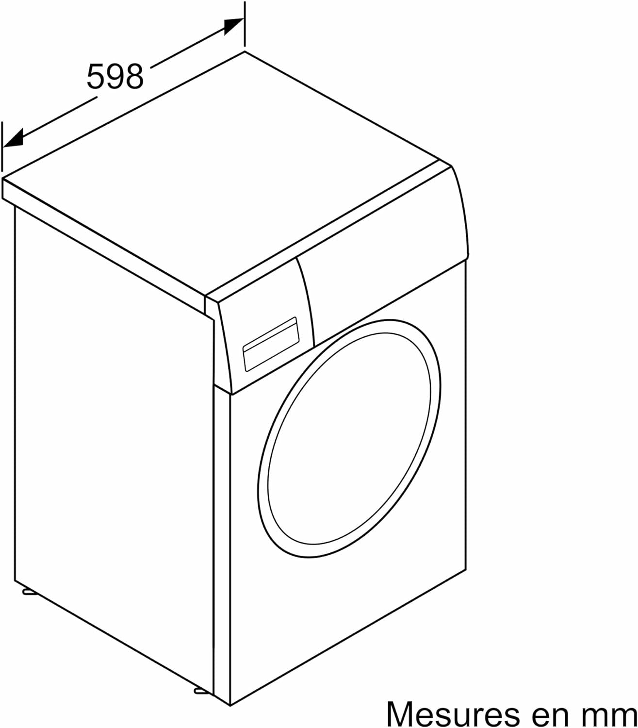 WGG14201FR Lave-Linge Pose-Libre Série 6 Front - Ecosilence Drive - 9 Kg - 1200 Trs/Min - 63L - Blanc