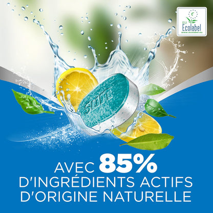 - Pastilles Lave-Vaisselle Tout En 1 Regular - 86 Tablettes - Avec 85% D'Ingrédients D'Origine Naturelle - 100% Efficace Sur + De 99 Taches